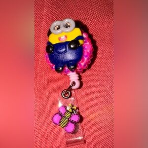 Playful Character Pink Key Holder